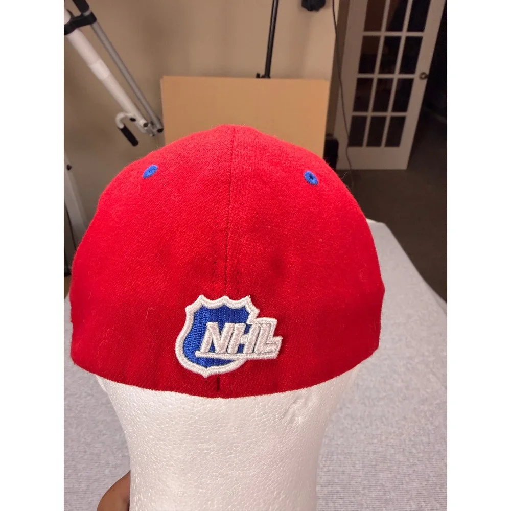 Zephyr New York Rangers NHL Hat Red Blue XL‎ Fitted Stretch Cap Hockey Logo